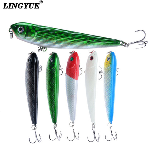 LINGYUE 1PCS Hard Pencil Fishing Lure Topwater Floating Isca Artificial Bait 90mm 10g Crankbait Wobbler Pesca For Pike Bass ► Photo 1/6