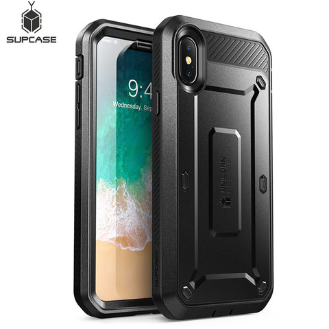 SUPCASE For iPhone X XS Case UB Pro Series Full-Body Rugged Holster Clip Case with Built-in Screen Protector For iphone X Xs ► Photo 1/6