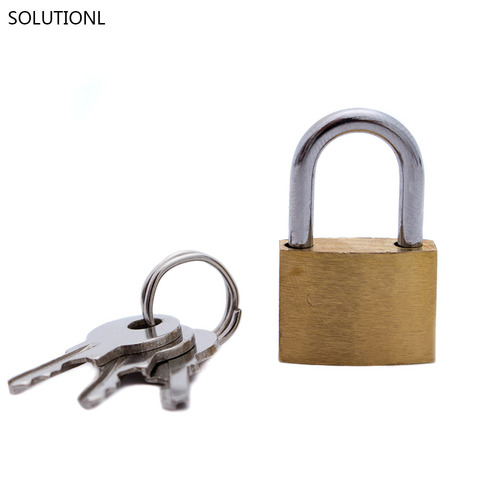 20MM small copper lock luggage case padlock box case lock mini  Locks lovers lock Home Improvement Hardware ► Photo 1/6