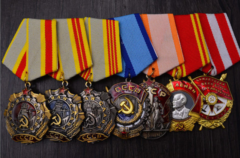 WW2 World War II Soviet USSR Union Labor Glory Medal Of Honor CCCP Medals Badge ► Photo 1/5