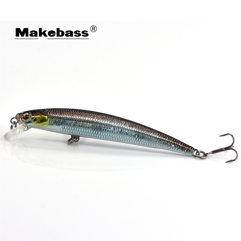 MAKEBASS Minnow Jerkbait Suspending Lures 3.5in/0.25oz Artificial Hard Baits Trout Walleye Fishing Tackle Middle and Upper Layer ► Photo 1/6