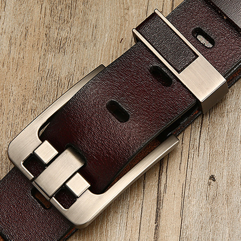 [DWTS]belt male leather belt men male genuine leather strap luxury pin buckle belts for men belt Cummerbunds ceinture homme ► Photo 1/6