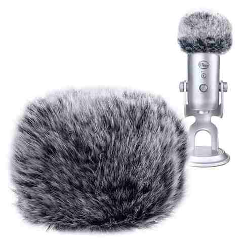 Foam Microphone Windscreen for Blue Yeti ,Yeti Pro condenser microphones- as a pop filter for the microphones ► Photo 1/6