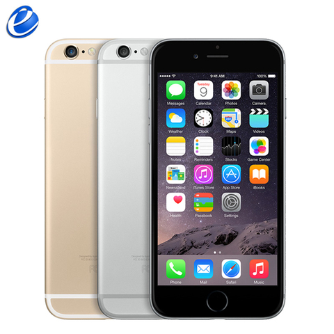 Original Apple Unlocked iPhone 6 Mobile Phone IOS Dual Core WCDMA LTE 4.7' IPS 1GB RAM 16/64/128GB ROM iPhone6 Cell Phones ► Photo 1/2