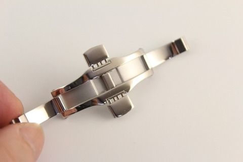6x25mm Watch Strap Butterfly buckle Stainless steel clasp For T035410 T035407 Solid steel buckle Silver ► Photo 1/6