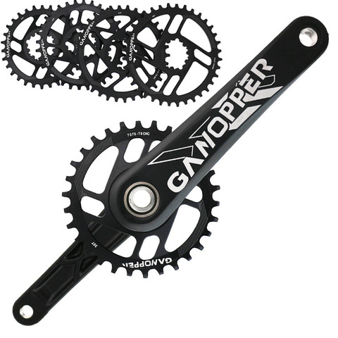 175 Mountain Bike crank set 1x System Single Speed MTB Crankset 28T 30T 32T 34T 36T Narrow Wide Chainring For GXP XX1 X9 XO X01 ► Photo 1/1