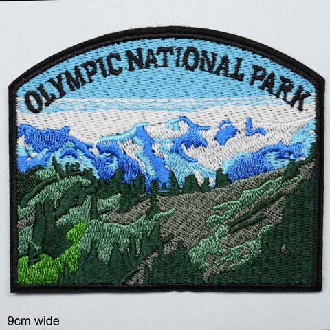 Park Bear Outdoor Iron On Embroidered Clothes  Patches For Clothing Stickers Garment Wholesale ► Photo 1/6