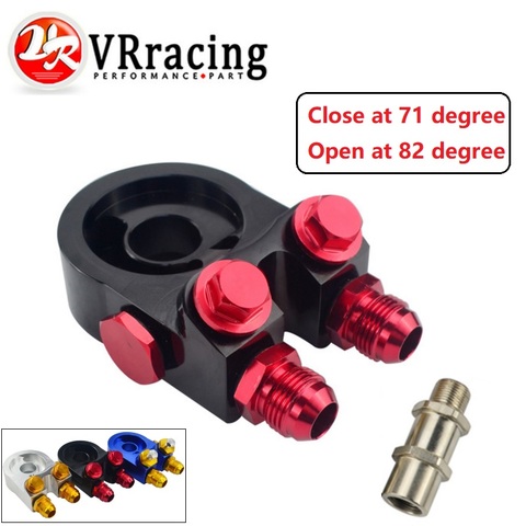 VR RACING - Aluminum AN10 OIL COOLER ADAPTER SANDWICH TURBO WITH Thermostat And FITTING 3/4-16 UNF,M20*1.5 VR6746 ► Photo 1/6