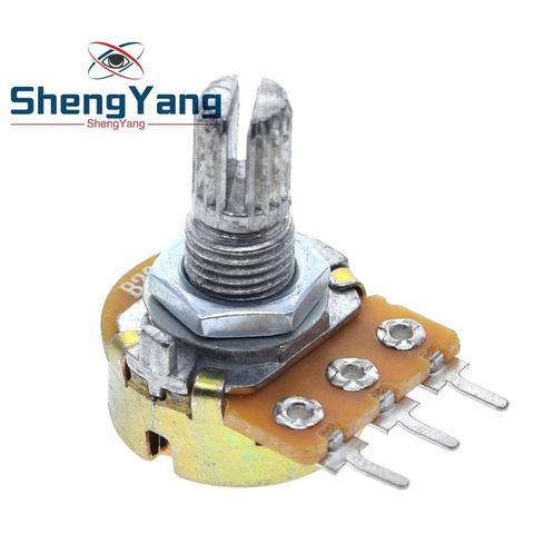 10PCS ShengYang stereo/pa/sealing potentiometer WH148 B1k B2k B5k B10k B20k B50k B100k B250k B500k B1M 15mm 3pins ► Photo 1/6
