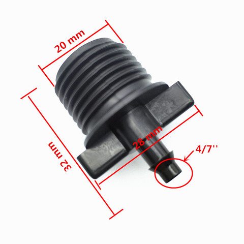 10pcs1/2-inch Tapped Conversion 4mm Barb Fittings Irrigation Switch Connector With Micro-irrigation Fittings Garden Hose 4/7 mm ► Photo 1/1