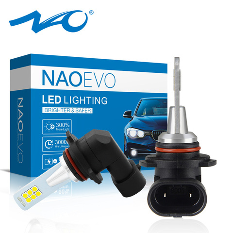 NAO H11 LED H3 HB4 H16 H8 H10 Fog Light 8W 1400Lm HB3 9005 Car LED 3030 9006 H9 PSX26W 12V Auto Glod Blue Driving Running Lamp ► Photo 1/6