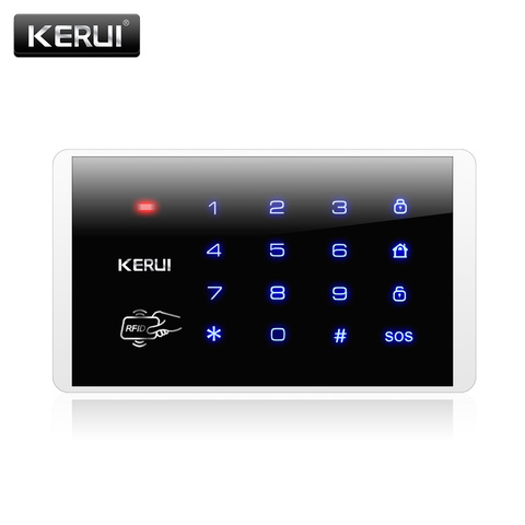 KERUI K16 433MHz Wireless RFID Touch Keyboard Keypad For G18 W18 W20 K52 PSTN GSM WIFI Home Security  Alarm System ► Photo 1/5