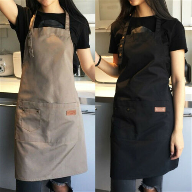 Chef Apron Kitchen Waterproof Pocket Catering Cooking Butcher Baking Craft