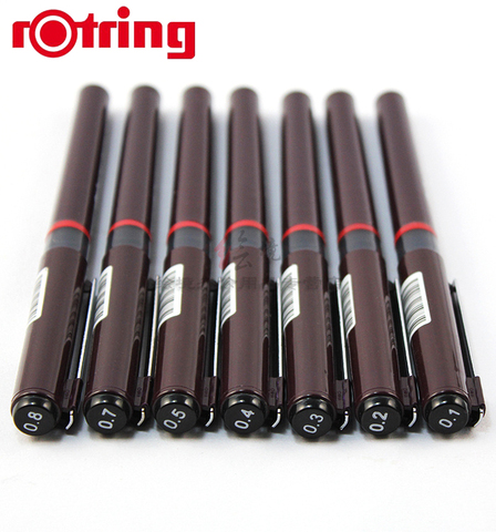 Germany Rotring Tikky Graphic Fine Line Pen Gel Pen Disposable  FineLine Pen 7 Size Professional Graphics 1PCS ► Photo 1/3