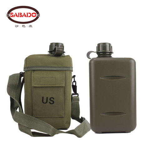 Outdoor capacity 2L Camping Hiking Climbing Heat-resistant environment-friendly plasticizing watering can US canteen bottle ► Photo 1/6