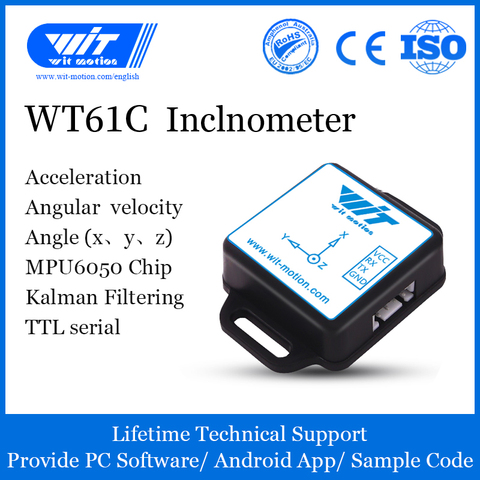 WitMotion WT61C AHRS Inclinometer Accelerometer+Gyroscope+Angle(High-Precision 3-Axis XYZ, 100HZ Output), Provide PC/Android App ► Photo 1/6