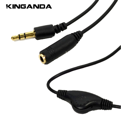 3.5mm Jack TO 3.5mm Jack Female Aux Cable With Volume Control Earphone Headphone Speaker Extension Audio Cable Adapter Wire Cord ► Photo 1/6
