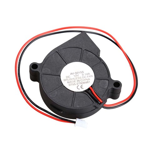 Brushless DC Blower Fan Ultra Quiet Cooling Fan 2 Wires 5015S DC 12V /5V 0.14A  0.1A 50x15mm Blower ► Photo 1/6
