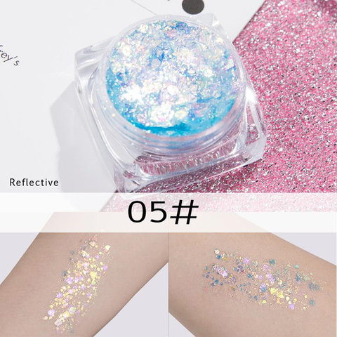 Sparkling Mermaid Laser Liquid Face Glitter Gel Pigment For