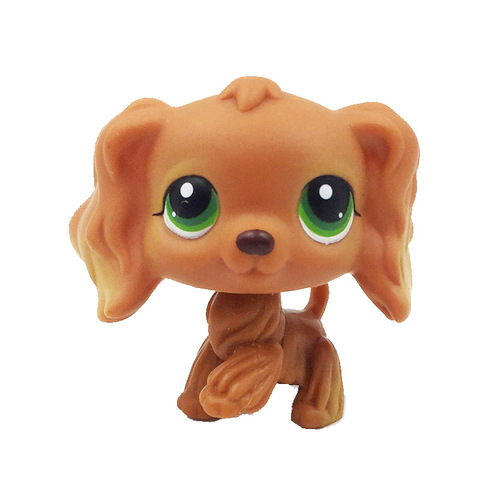 LPS CAT Rare Original pet shop toys #252 lovely dog pet caramel brown Spaniel dog puppy children collection figures ► Photo 1/4