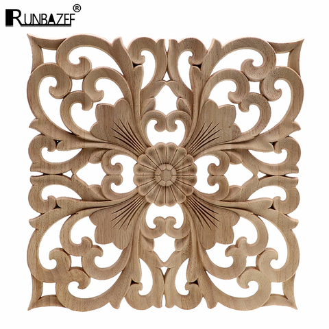 RUNBAZEF Wooden Decal Supply European-style Applique Real Wood Carving Accessories Wholesale And Retail.Woodcarving ► Photo 1/6