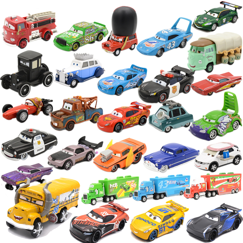 Pixar Cars 3 Dinoco Cruz Ramirez & Truck Diecast Toy Vehicle Car 1:55 Loose Gift 