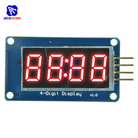 diymore TM1637 0.36 Inch 4 Bits LED Display Module 7 Segment Clock RED Anode Digital Tube for Arduino ► Photo 1/5