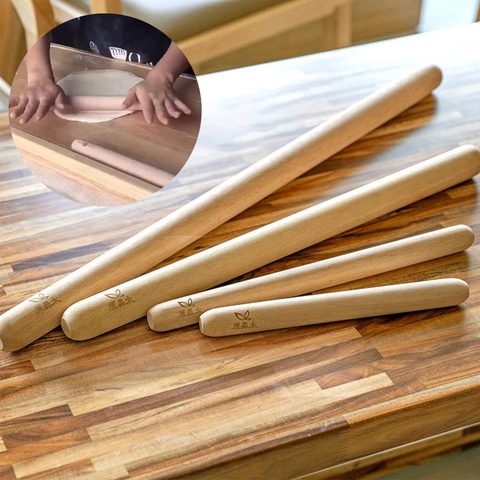 1PC Brand New Wooden Rolling Pins For Bake Kitchen Tool Accessory Supplies Dumpling Noodles Cookie Pie Making Tools ► Photo 1/6