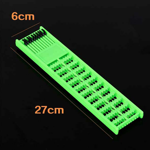 Random 1 Pc Fishing Rig Board ABS Plastic Double Side Spring Hooks Storage Catch Holder ► Photo 1/6