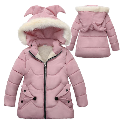 Selling Autumn Winter Warm Jackets For Girls Coats For Jackets Baby Girls Jackets Kids Hooded Outerwear Coat Children Clothes ► Photo 1/5