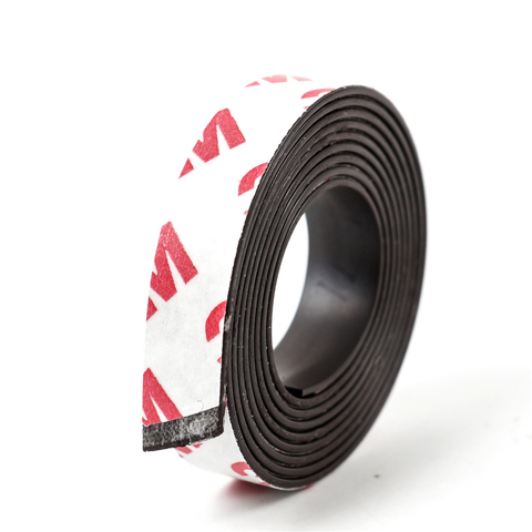 U-JOVAN 1 Meter 10*1 mm Rubber Magnet Tape self Adhesive Flexible Magnetic Strip width 10mm thickness 1mm ► Photo 1/3