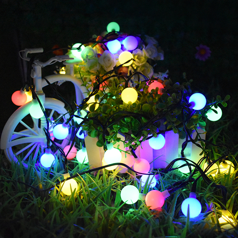 Solar Outdoor String Lights 30 LED Waterproof Ball Christmas Lamps Solar Powered Starry Fairy Light For Garden Yard Home Parties ► Photo 1/6