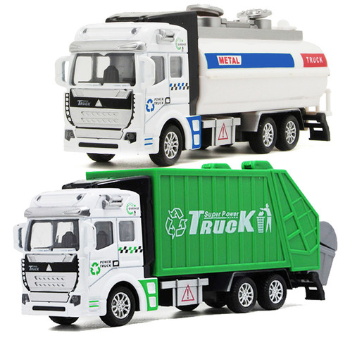 20Cm Toys Vehicles Garbage Truck/ Watering-Cart  2 Types Cleaning Car & Sprinkler No Electronics No Lights ► Photo 1/1