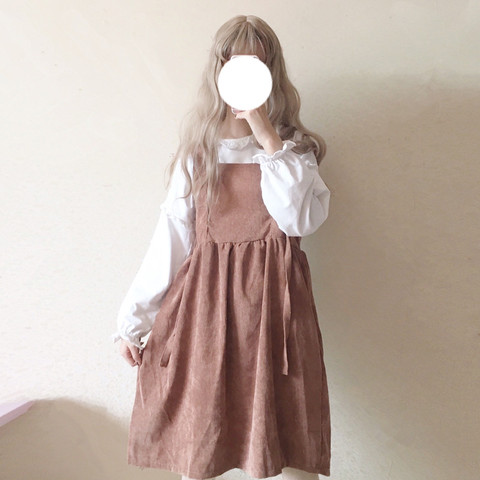Women's Casual Dresses Vintage Kawaii Ulzzang Lace Up Bow Tie Corduroy Dress Female Cute Kawaii Harajuku Clothing For Women - Price history & Review | AliExpress Seller - Nothomme Store | Alitools.io Women's Casual Dresses Vintage Kawaii Ulzzang Lace Up Bow Tie Corduroy Dress Female Cute Kawaii Harajuku Clothing For Women - Price history & Review | AliExpress Seller - Nothomme Store | Alitools.io