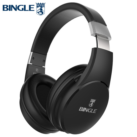 Bingle Fb110 Deep Bass 3D Surround Stereo Overear BT Head Phone Wireless Bluetooth Headset Headphone With Microphone 3.5MM Audio ► Photo 1/6