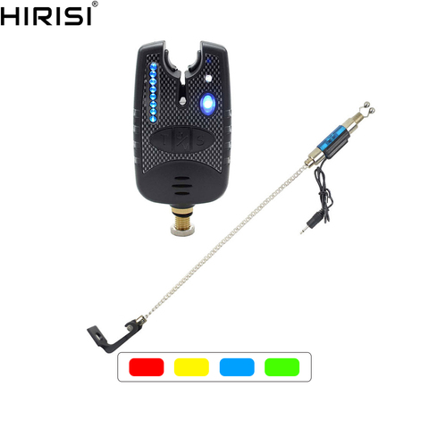 1+1 Carp Fishing Bite Alarm with Fishing Illuminated Swinger 8 LED 4 colors Fishing tackle tools ► Photo 1/1