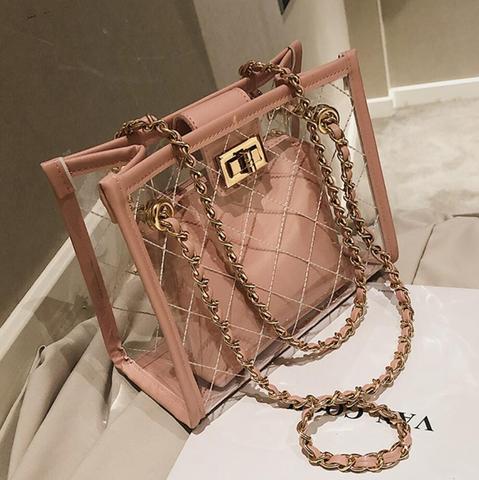 Women's Transparent Jelly Bag Personality Casual Crossbody Bag