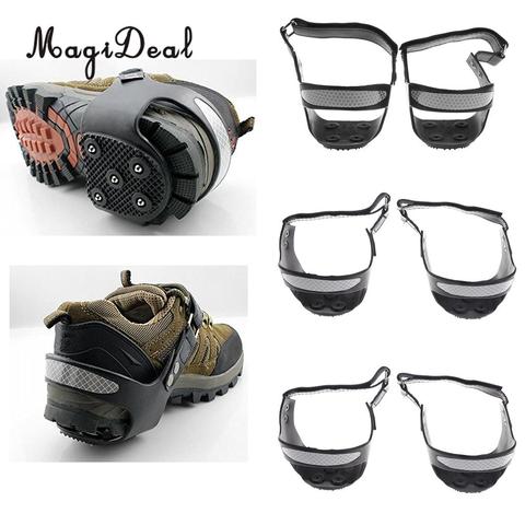 MagiDeal Strap-On Heel Traction Cleats Grips Ice Snow Crampons Anti Slip Grippers, Easily Attaches Over Heel of Shoe/Boot ► Photo 1/1