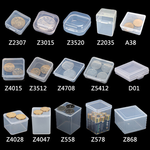 10pcs Mini Small Case PP Transparent Plastic Storage Box Pack boxes DIY Making Screw Parts Manicure Nail Material Accessories ► Photo 1/6