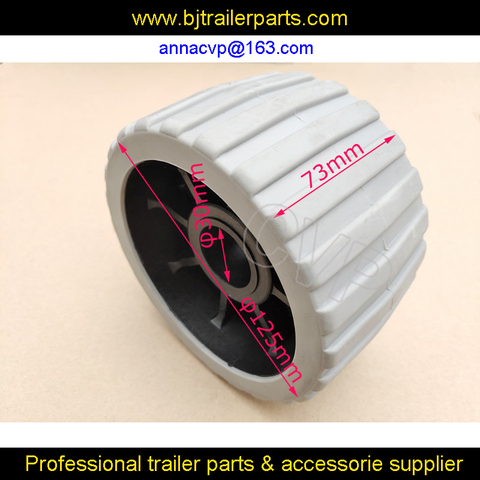 CVP Grey wobble rollers 30mm bore wobble boat trailer rollers trailer parts ► Photo 1/1