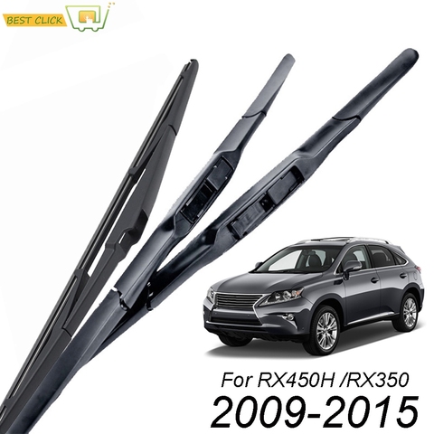 Misima Windscreen Wiper Blades Set For Lexus RX450H RX350 RX-450h RX-350 Front Rear Window 2009 2010 2011 2012 2013 2014 2015 ► Photo 1/6