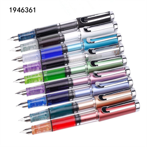 High quality 662 Transparent colour big capacity Fountain Pen Student school office stationery Supplies ink pens ► Photo 1/6