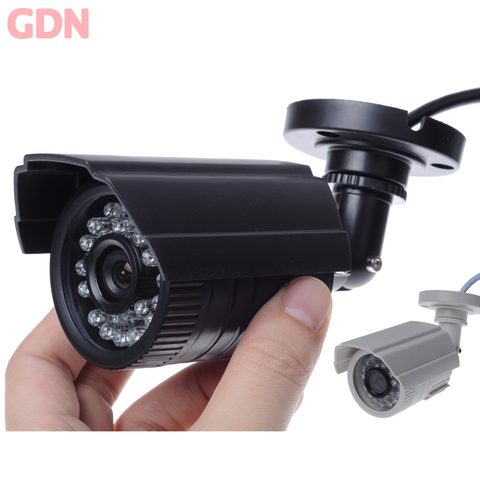 MiNi CCTV Security Camera Outdoor Bullet 800TVL 1/4'' Color IR-CUT Filter CMOS 3.6mm Lens 24IR Leds Waterproof ABS plastic case ► Photo 1/1