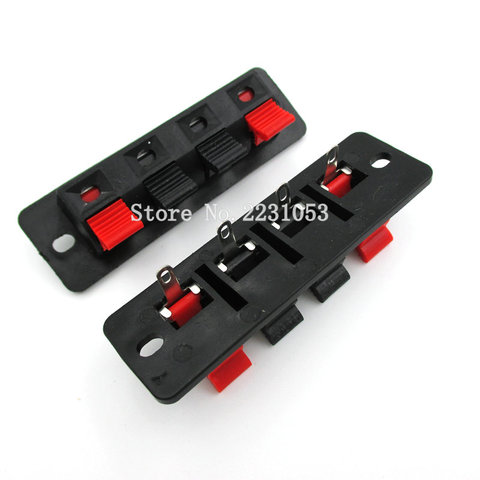 5PCS/LOT Single Row 4 Pin 4 Position Speaker Terminal Board Connectors ► Photo 1/1