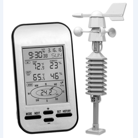 Professional Wireless Weather Station Anemometer With Wind Speed Direction Sensor Digital Wind Chill Temperature Humidity Meter ► Photo 1/6