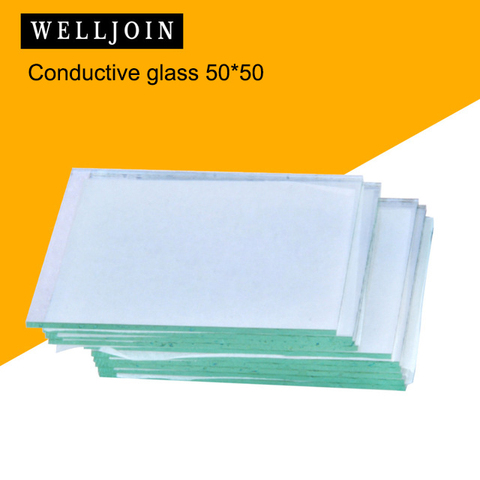 50x50x1.1mm <10 ohm/sq 10pcs Lab Transparent Conductive Glass Indium Tin Oxide ITO Glass Coated Glass ► Photo 1/6