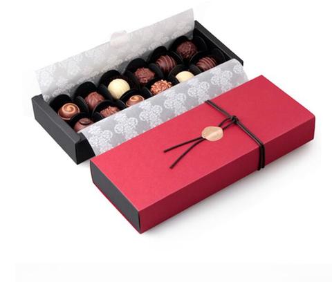 Red rectangle 12 cavities holes chocolate packaging box for Valentine's Day chocolate candy gift box ► Photo 1/3