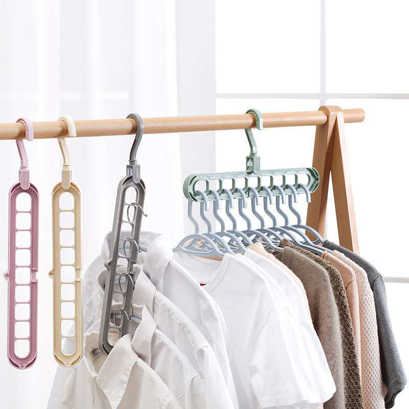 Plastic Hangers Magic Multi-Port Closet Organizer Drying Rack Rack Multifunction 