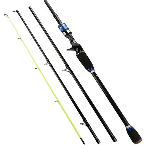 High Strength Fishing Rods 24 Ton Carbon Fiber Lure Fishing Rod 1.8M/2.1M/2.4M 7-20g 4 Section Travel Rod Ultralight Casting Rod ► Photo 1/6