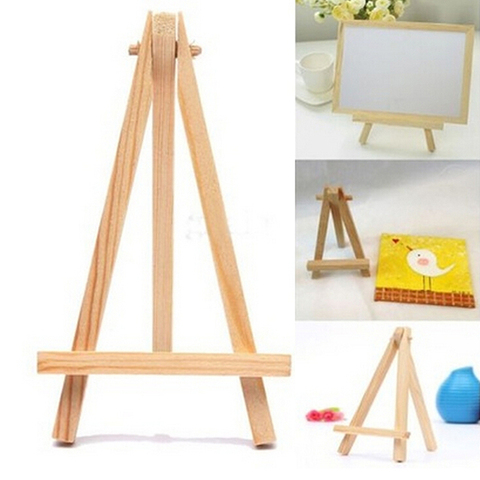 1 PCS Mini Artist Wooden Easel Wood Wedding Table Card Stand Display Holder For Party Decoration 15*8cm Triange Easel ► Photo 1/5
